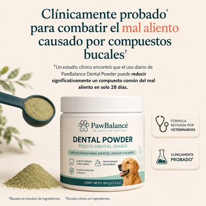 Polvo Dental Alimenticio: la forma más fácil de cuidar los dientes de tu mascota.
