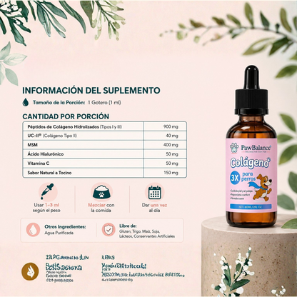 Colágeno LÍquido Regenerador - La fórmula natural recomendada por veterinarios