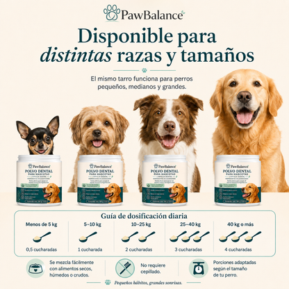 Polvo Dental Alimenticio: la forma más fácil de cuidar los dientes de tu mascota.