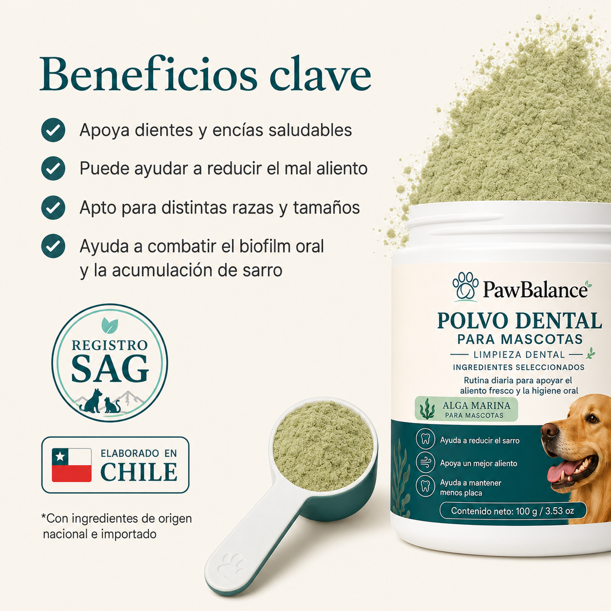 Polvo Dental Alimenticio: la forma más fácil de cuidar los dientes de tu mascota.