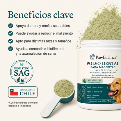 Polvo Dental Alimenticio: la forma más fácil de cuidar los dientes de tu mascota.